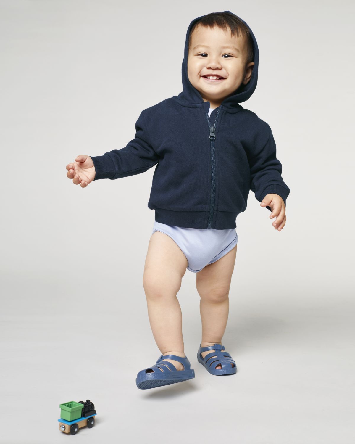 Felpa con cappuccio e zip per neonati - Baby Connector