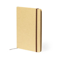 Quaderno A5 con copertina rigida in cartone riciclato ed elastico