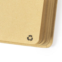 Quaderno A5 con copertina rigida in cartone riciclato ed elastico