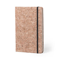 Quaderno A5 con copertina in sughero con elastico