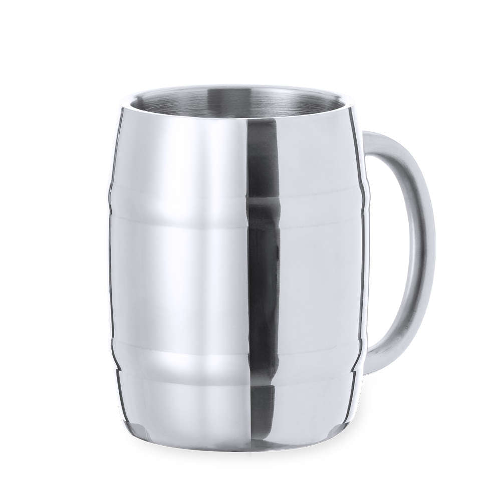 Boccale in acciaio inox manico da personalizzare
