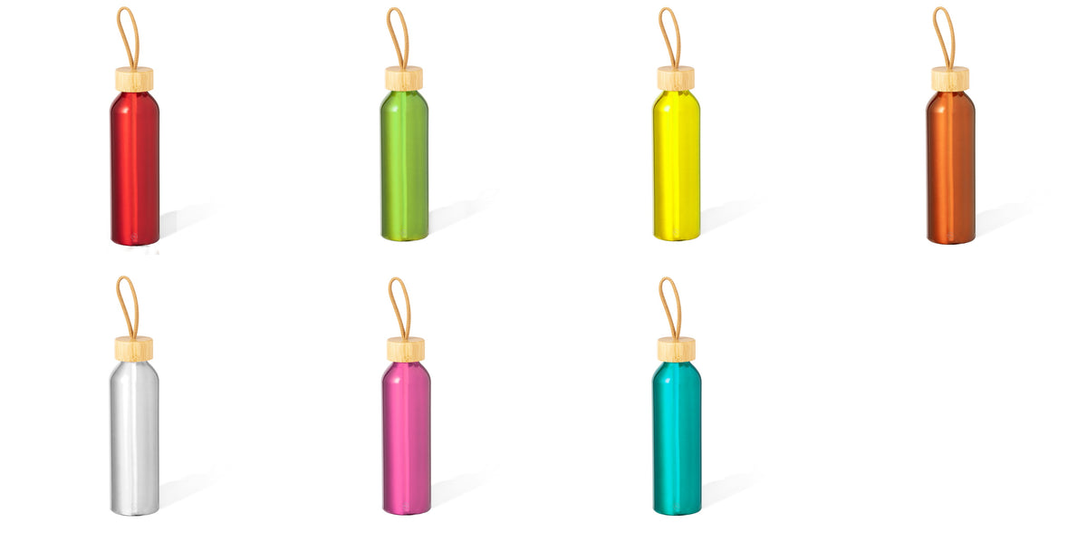 Borraccia in alluminio colore metallizzato