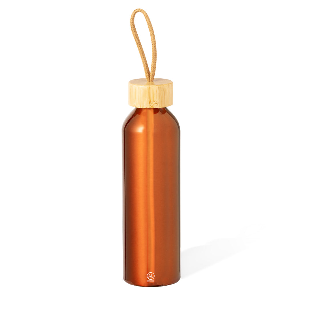 Borraccia in alluminio colore metallizzato