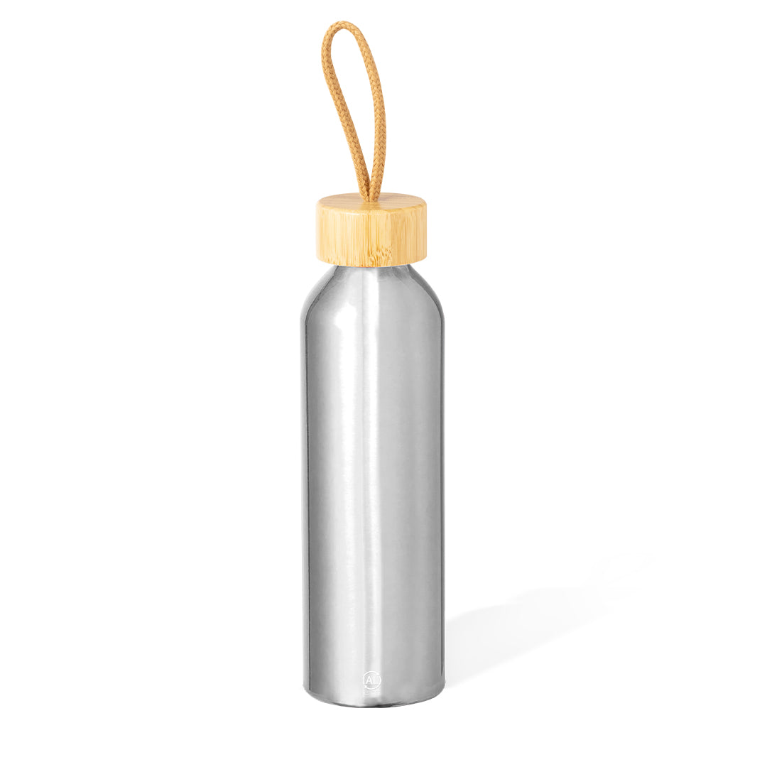 Borraccia in alluminio colore metallizzato