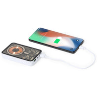 Caricatore wireless trasparente con base bianca da personalizzare