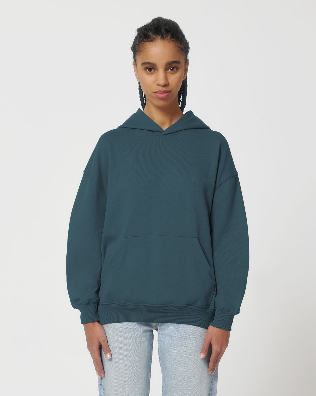 Felpa unisex squadrata con cappuccio - Cooper Dry