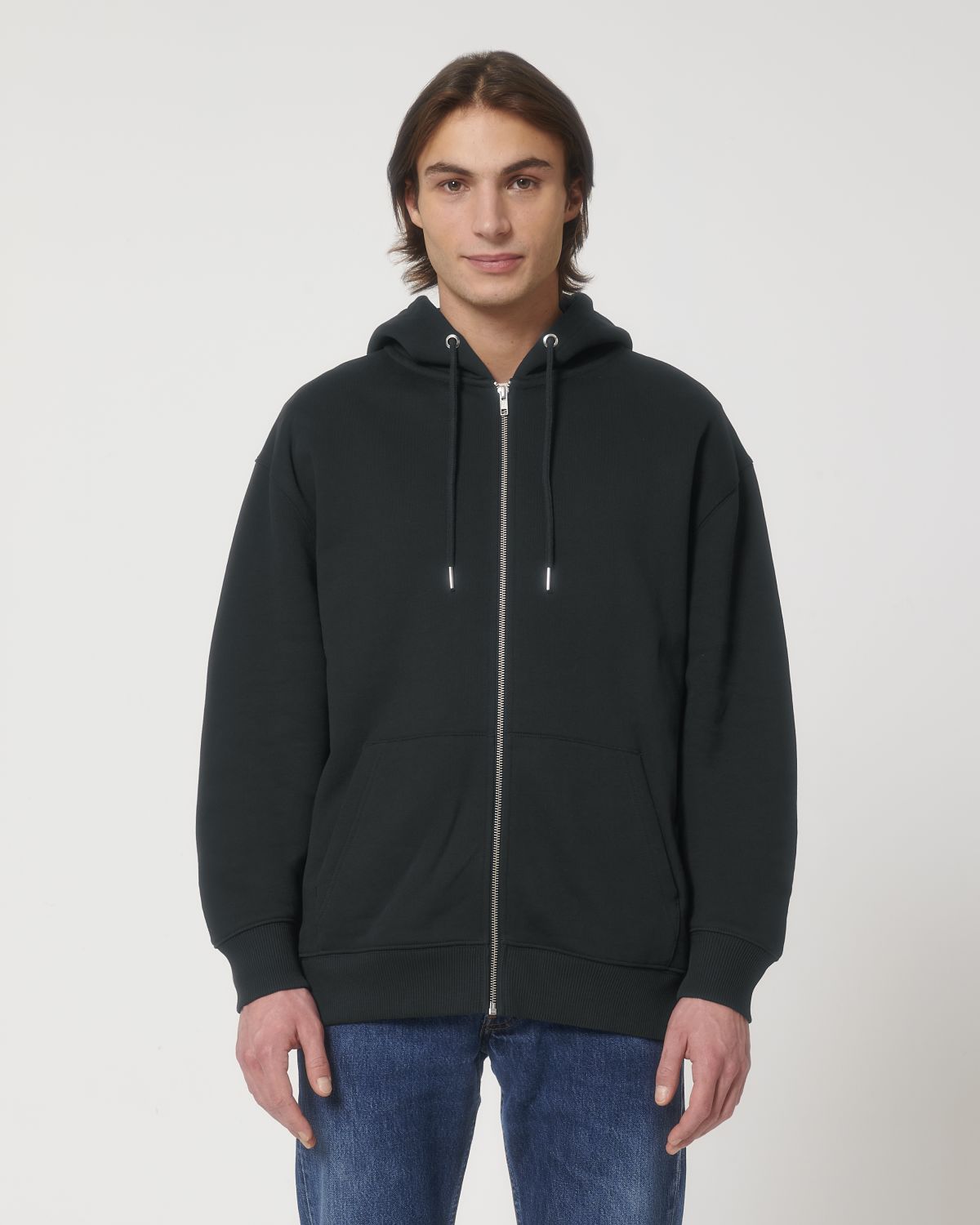 Felpa con zip e cappuccio unisex relax - Locker Heavy