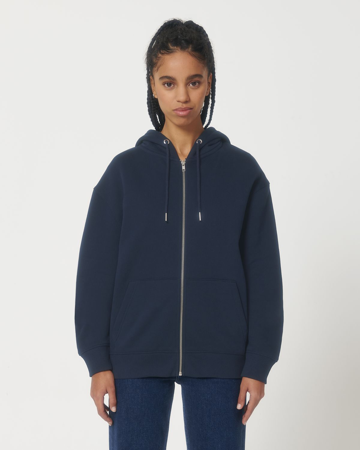 Felpa con zip e cappuccio unisex relax - Locker Heavy