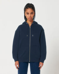 Felpa con zip e cappuccio unisex relax - Locker Heavy