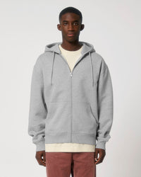 Felpa con zip e cappuccio unisex relax - Locker Heavy