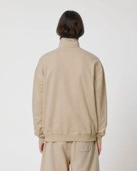 Felpa unisex squadrata con mezza zip - Miller Dry