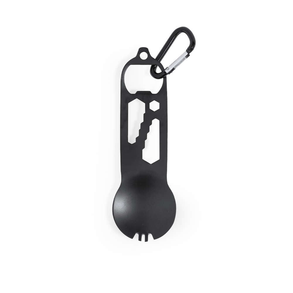 Multiutensile a forma di cucchiaio nero da personalizzare 