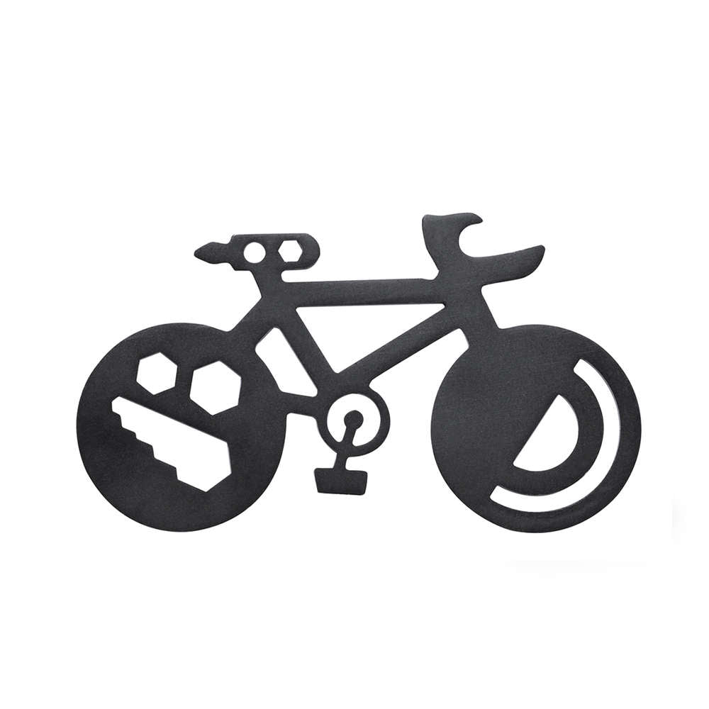 Multiutensile a forma di bicicletta nero da personalizzare