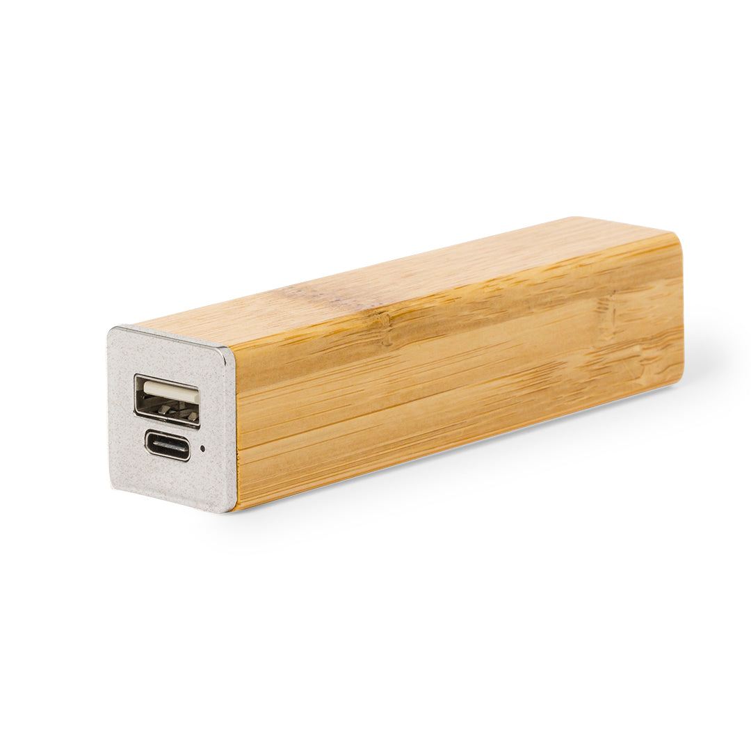 Power bank in bambù