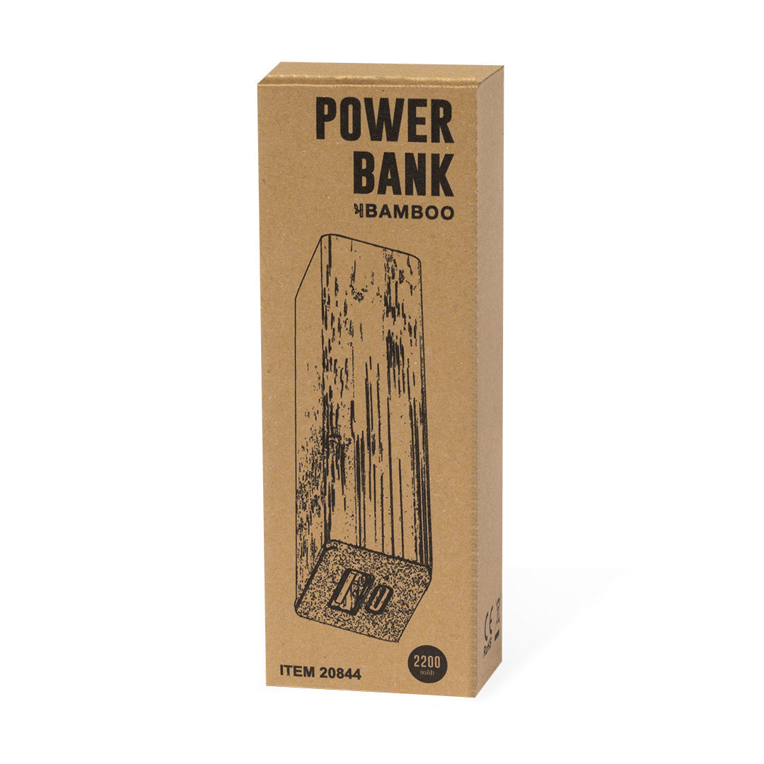 Power bank in bambù