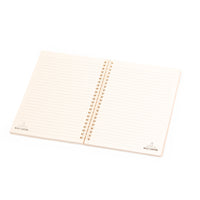 Quaderno a doppio anello con copertina di cartone del latte riciclato