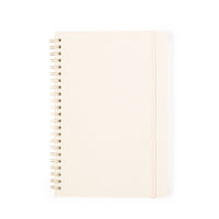 Quaderno a doppio anello con copertina di cartone del latte riciclato