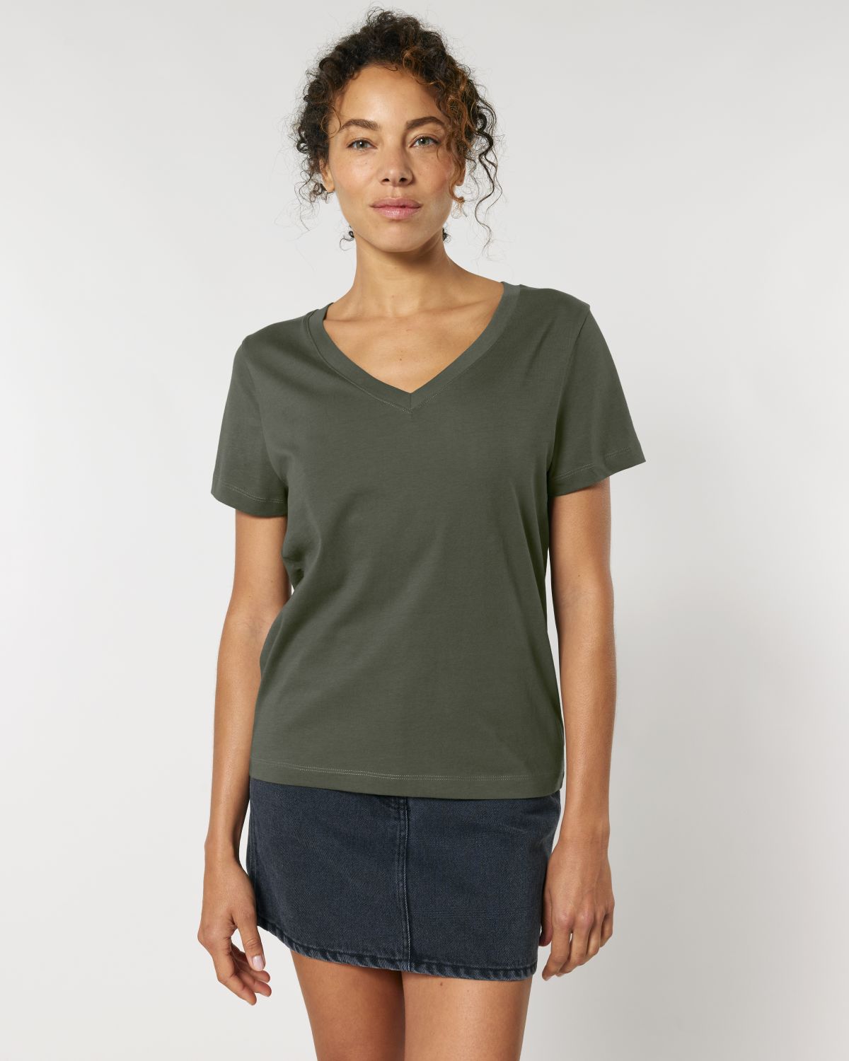 T-shirt da donna con scollo a v - Stella Isla
