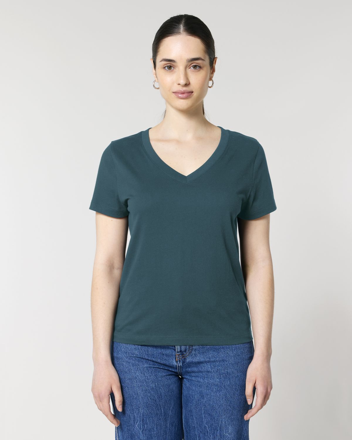T-shirt da donna con scollo a v - Stella Isla