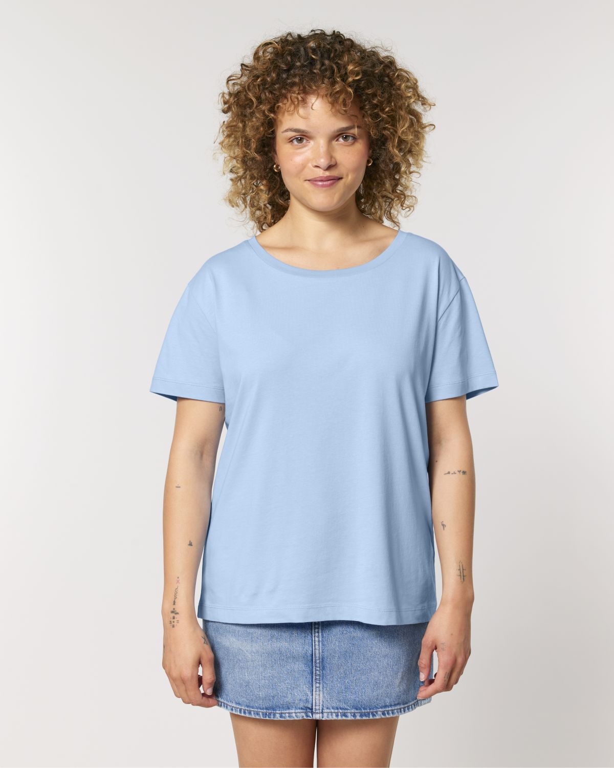 T-shirt da donna con scollo ampio - Stella Serena