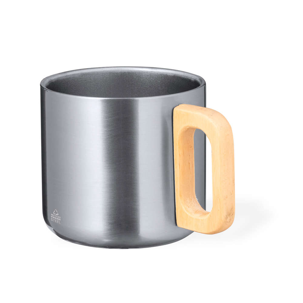 Tazza termica argento da personalizzare