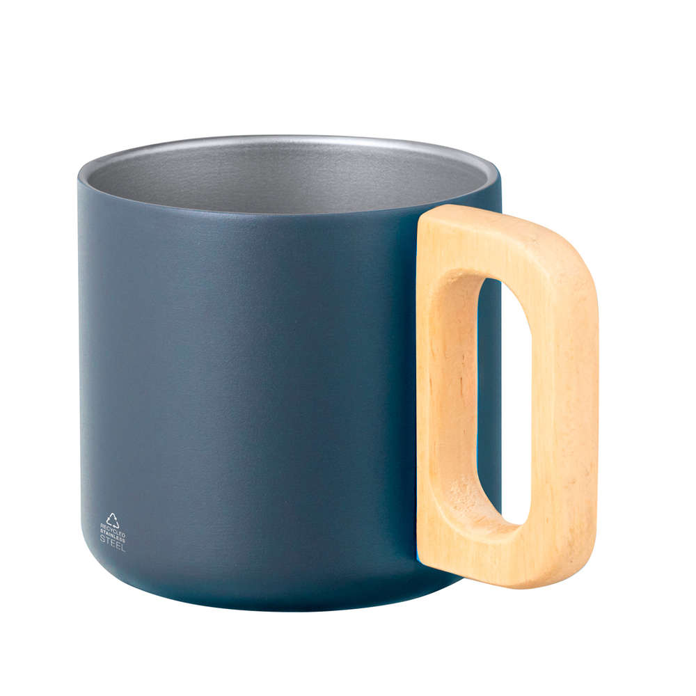 Tazza termica blu avio da personalizzare