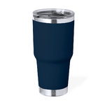 Tazza termica blu avio con coperchio da personalizzare 