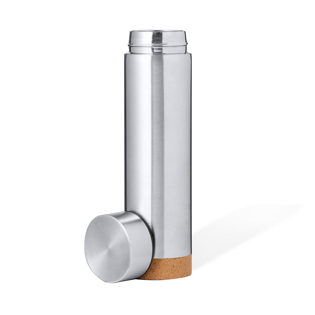 Termos in acciaio inox argento da personalizzare 