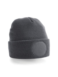 Berretto con maglia a doppio strato e patch tondo