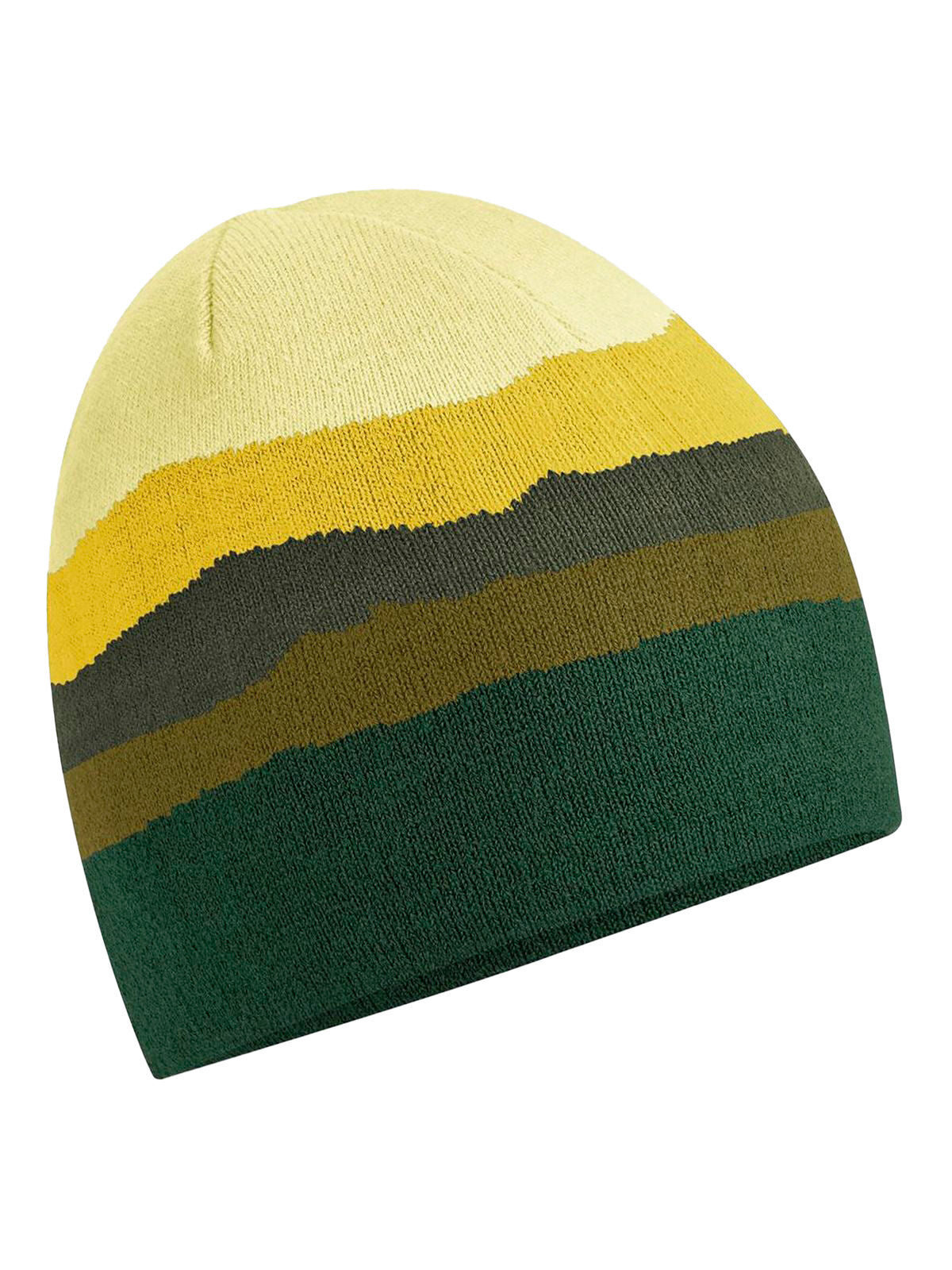 Berretto con design paesaggio montano