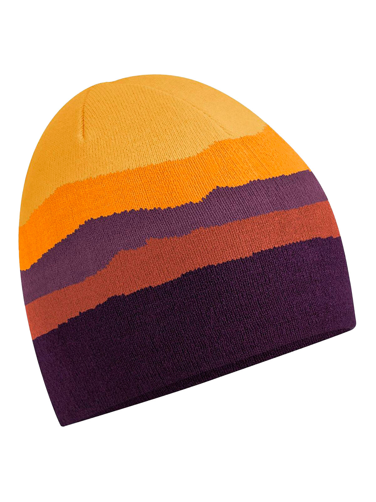 Berretto con design paesaggio montano