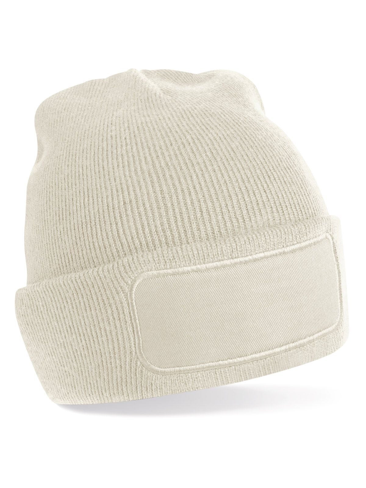 Berretto in maglia a doppio strato con patch