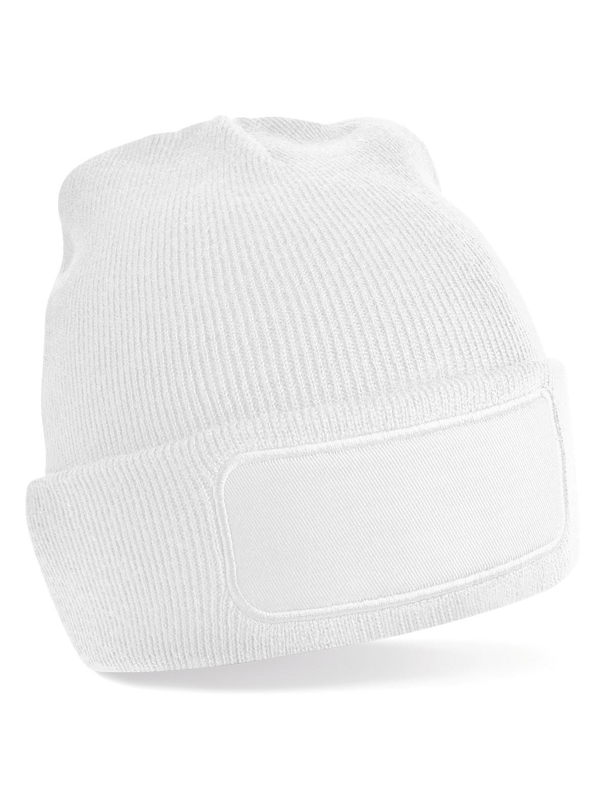 Berretto in maglia a doppio strato con patch
