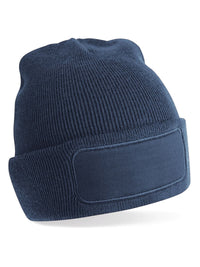 Berretto in maglia a doppio strato con patch