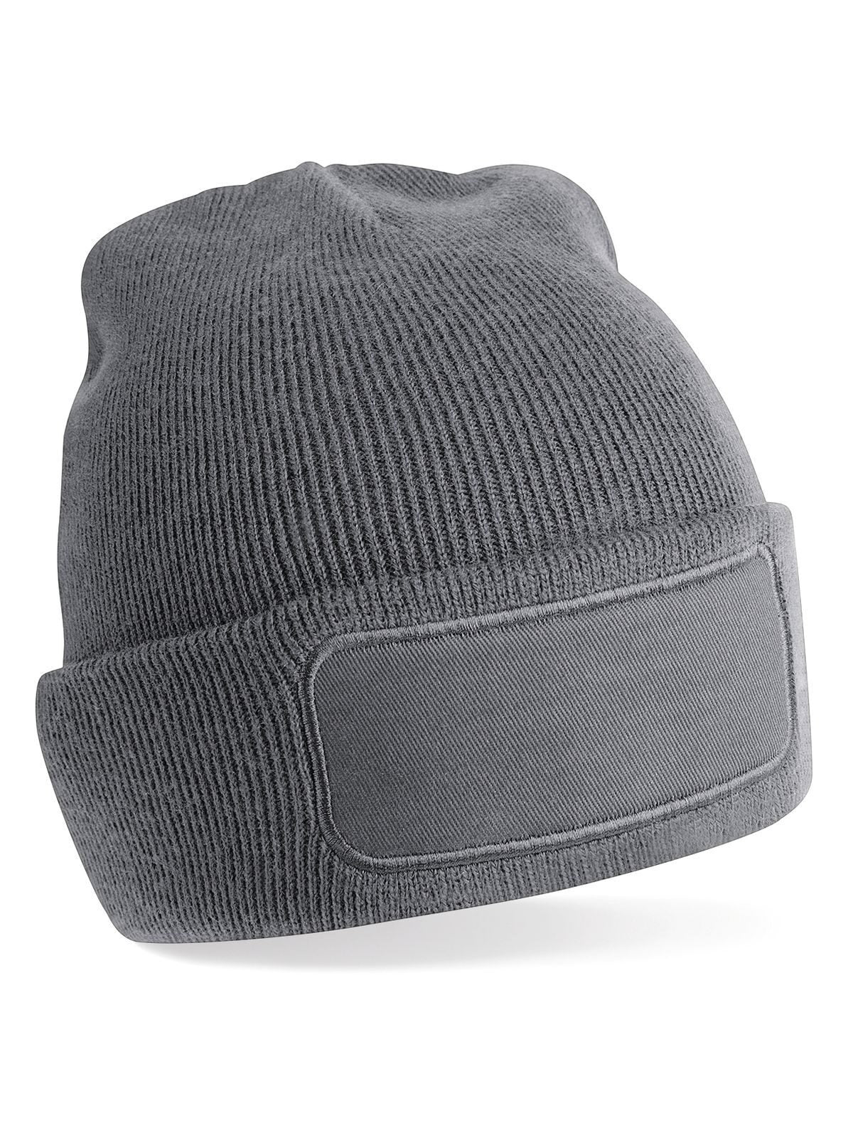 Berretto in maglia a doppio strato con patch