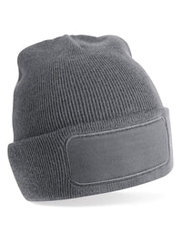 Berretto in maglia a doppio strato con patch