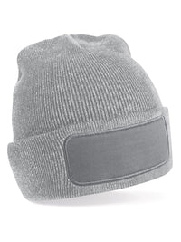 Berretto in maglia a doppio strato con patch
