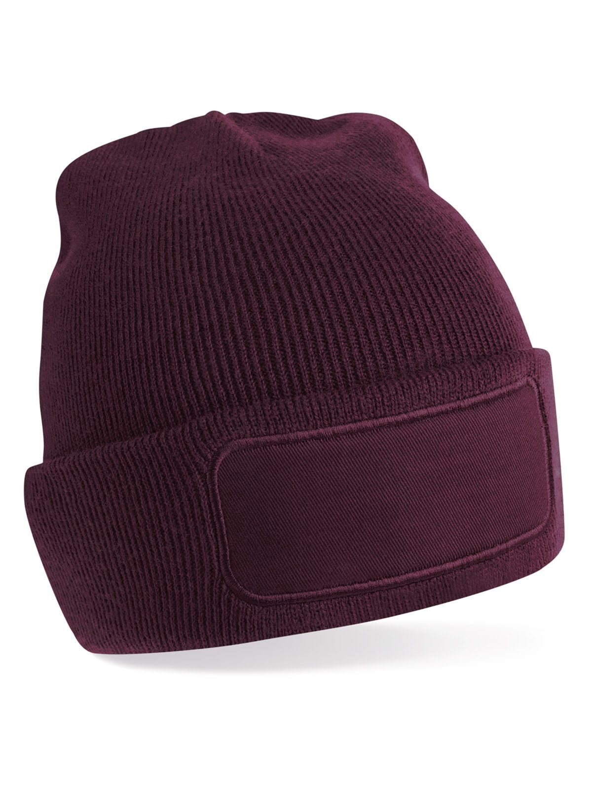 Berretto in maglia a doppio strato con patch