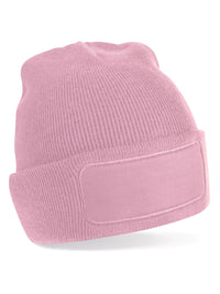 Berretto in maglia a doppio strato con patch
