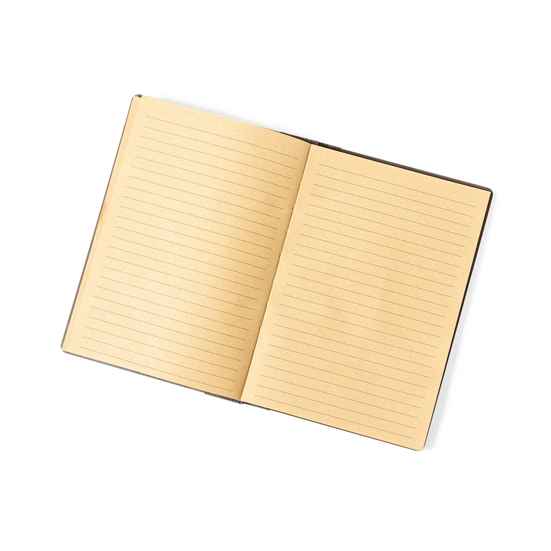 Quaderno A5 con copertina rigida in fibra di caffè