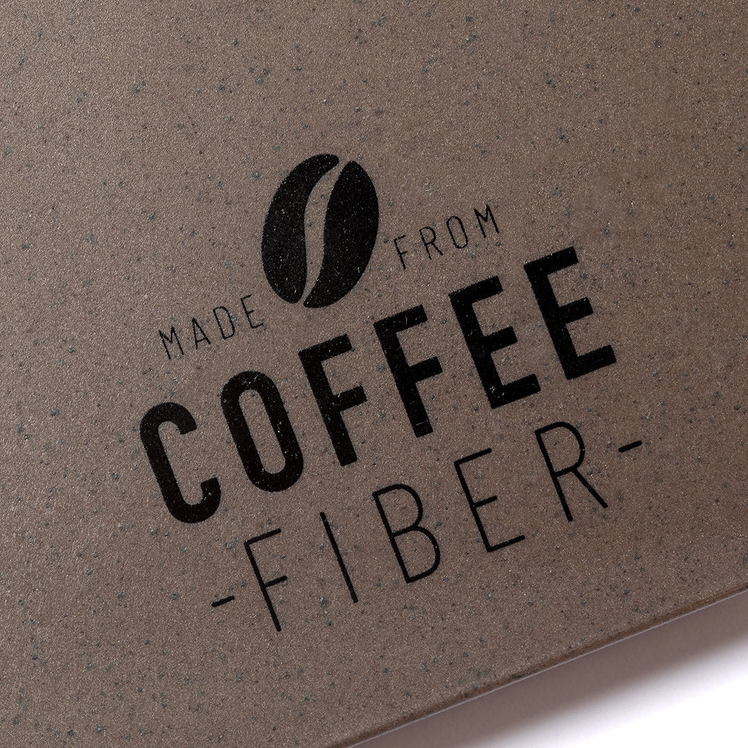 Quaderno A5 con copertina rigida in fibra di caffè