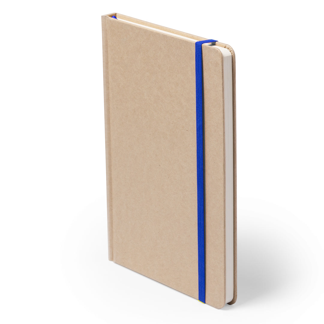 Quaderno A5 in cartone riciclato con elastico colorato