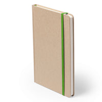 Quaderno A5 in cartone riciclato con elastico colorato