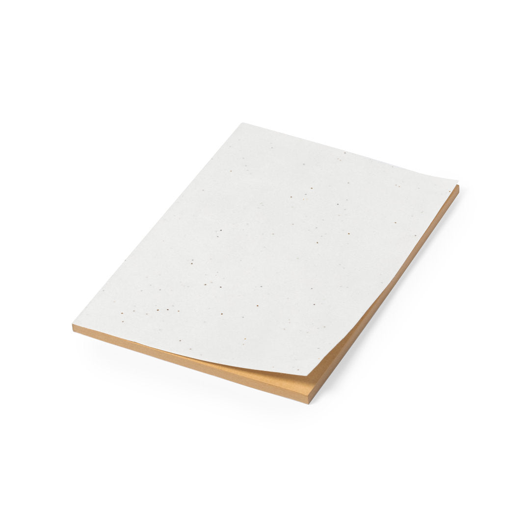 Quaderno A5 con copertina in carta di semi e fogli in carta kraft