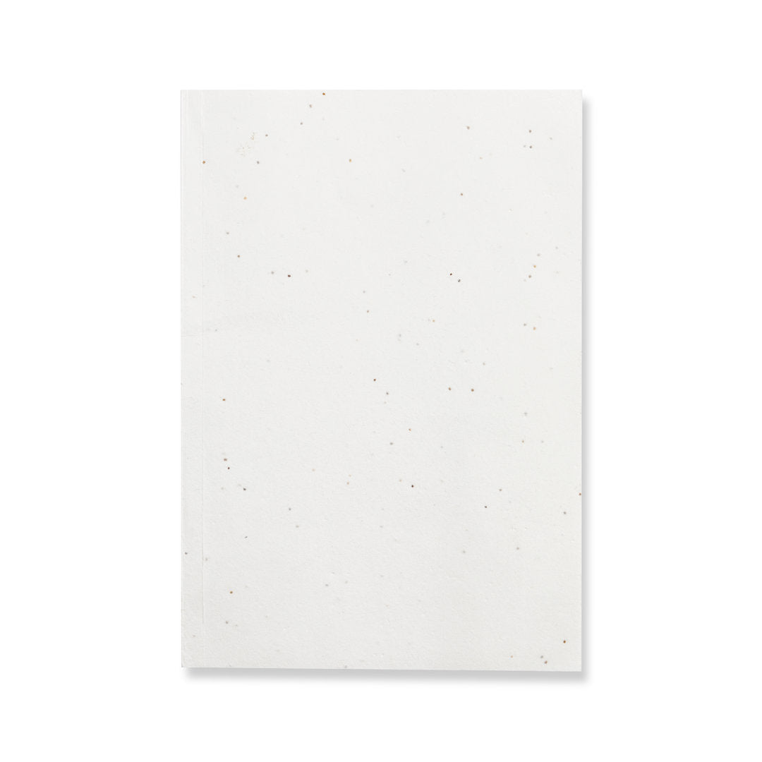 Quaderno A5 con copertina in carta di semi e fogli in carta kraft