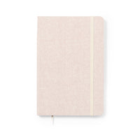 Quaderno A5 in cotone riciclato con elastico