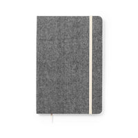 Quaderno A5 in cotone riciclato con elastico
