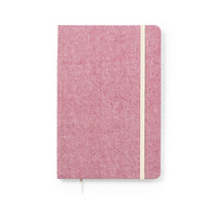 Quaderno A5 in cotone riciclato con elastico