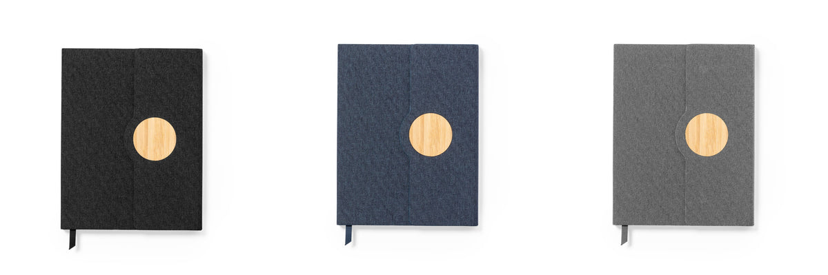 Quaderno pieghevole con dettagli in bambù