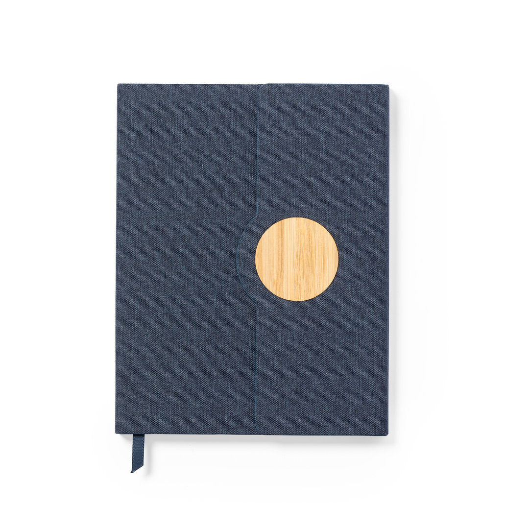 Quaderno pieghevole con dettagli in bambù